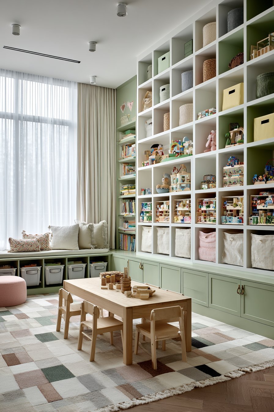 Playroom storage ideas