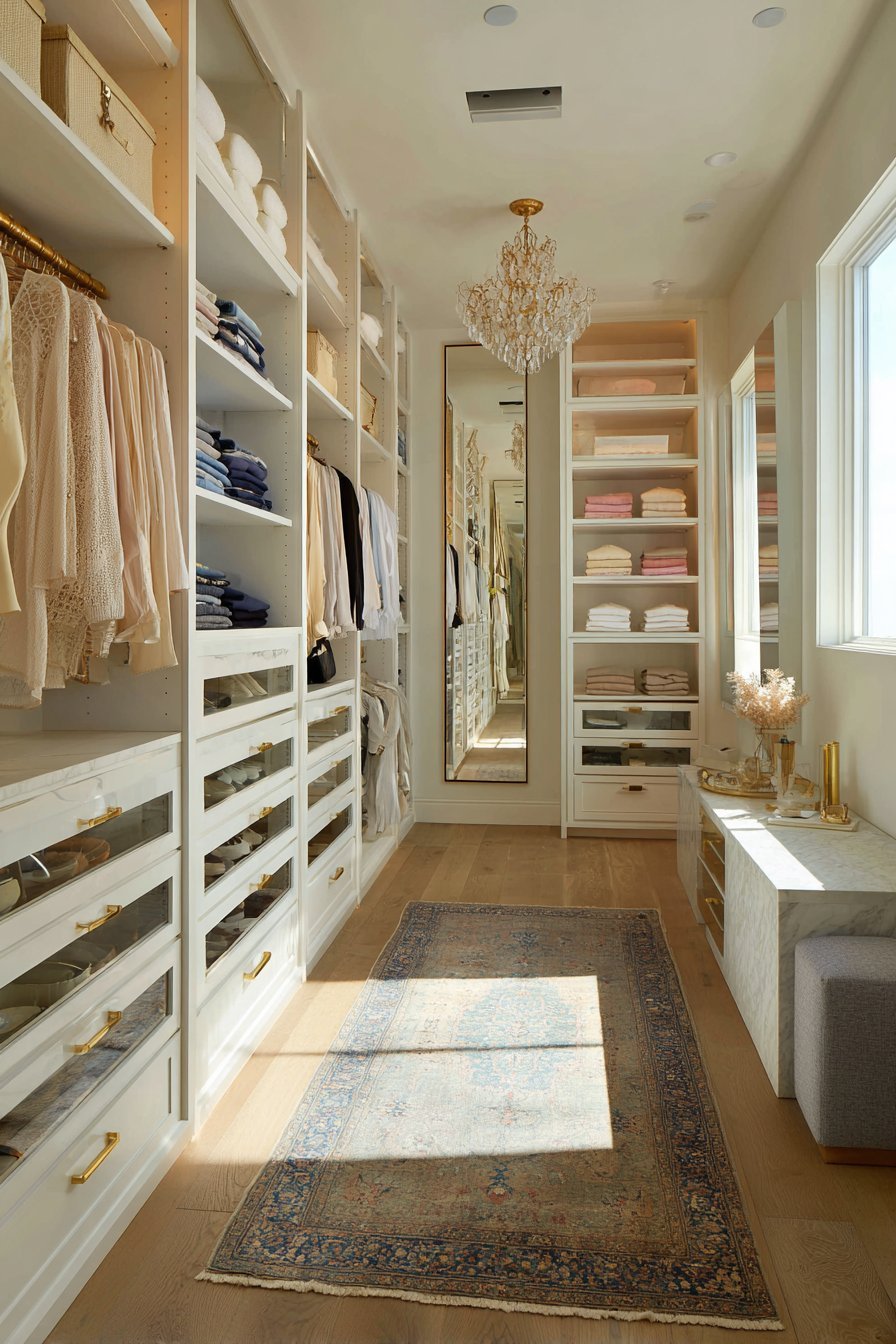Small walk in closet ideas