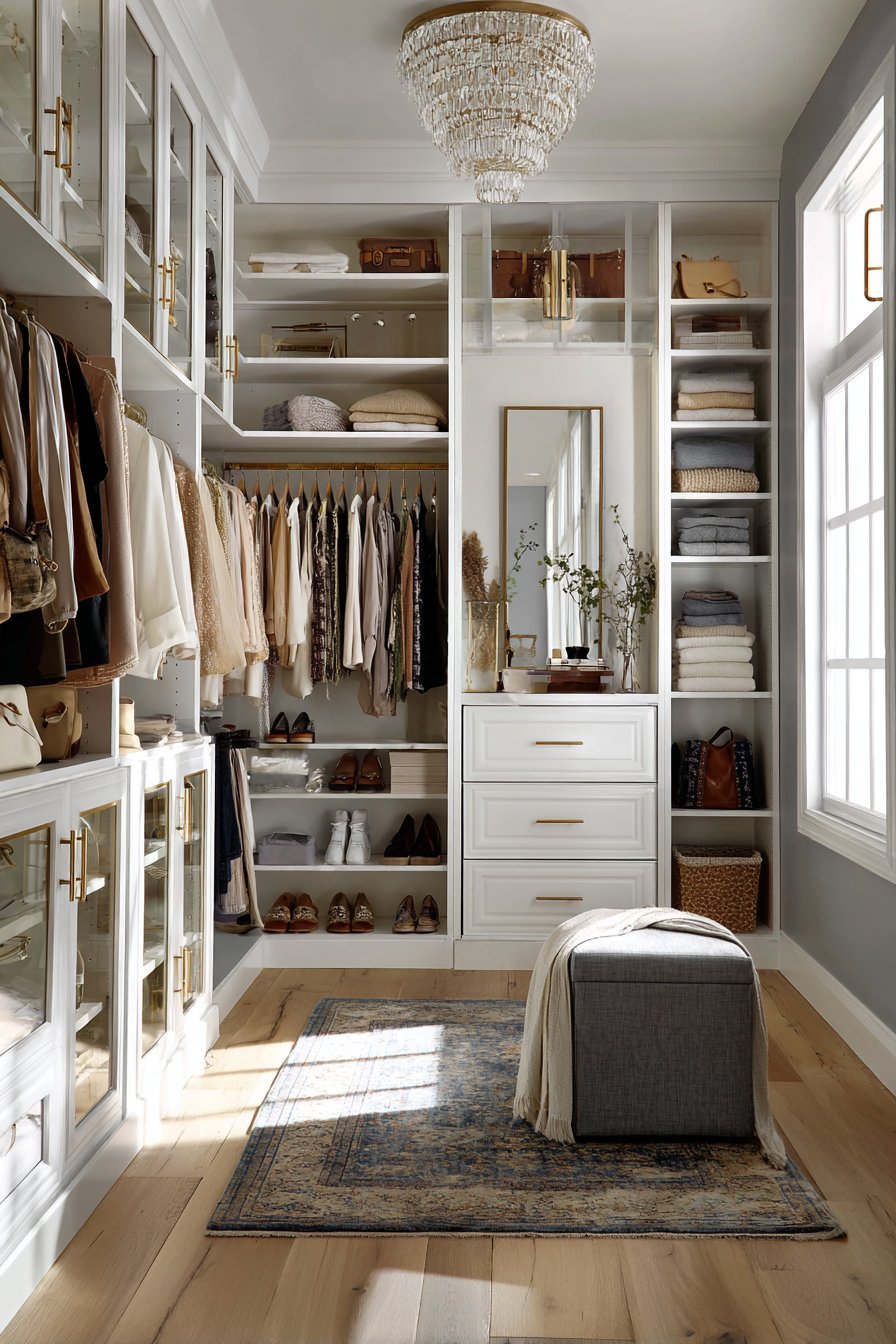 Small walk in closet ideas