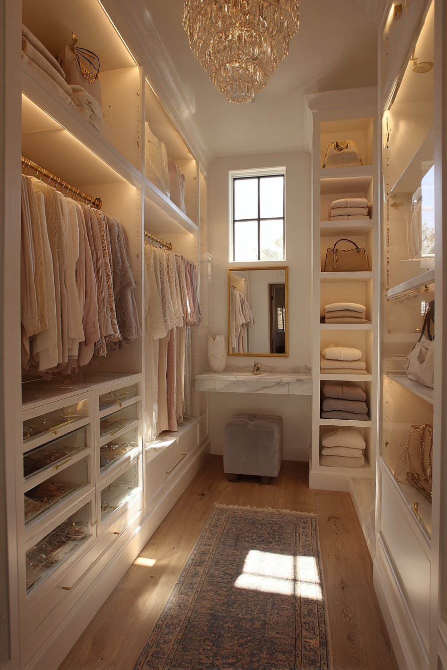 Small walk in closet ideas