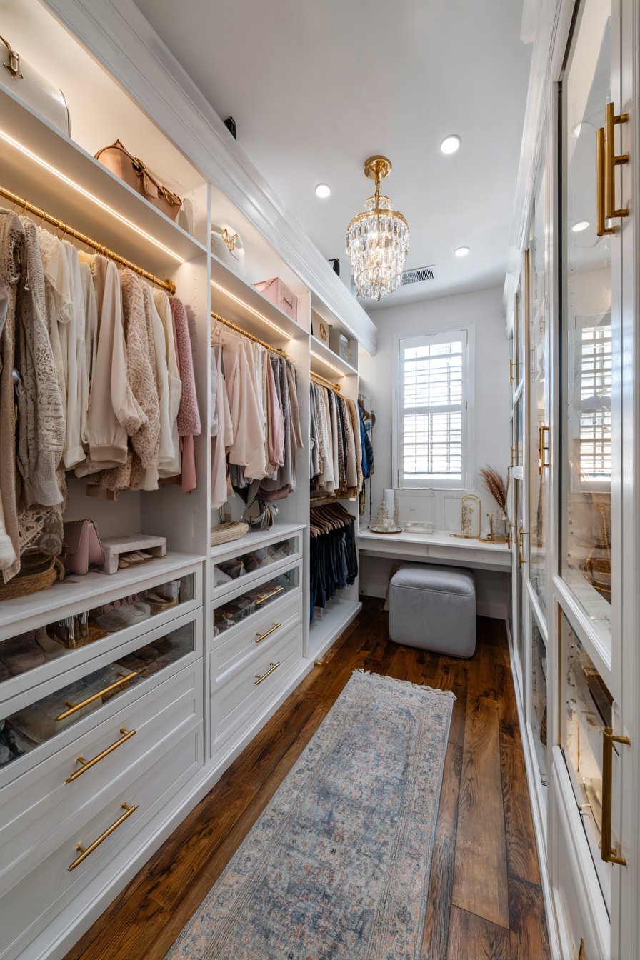 Small walk in closet ideas