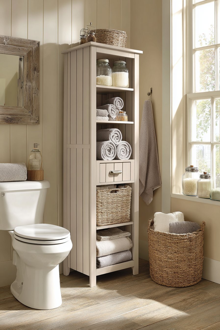 Floor-to-Ceiling Vertical Cabinet Storage