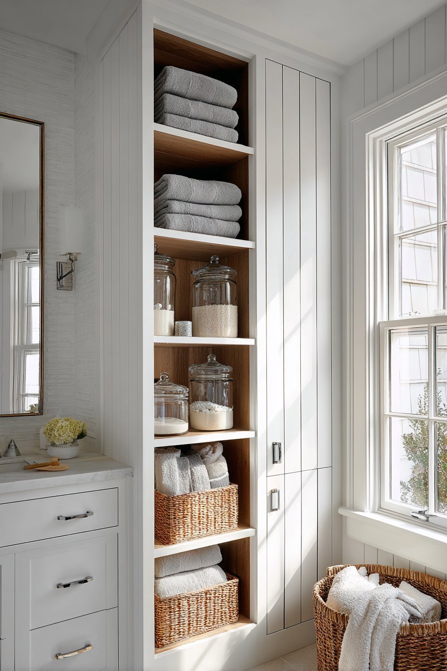 Floor-to-Ceiling Vertical Cabinet Storage