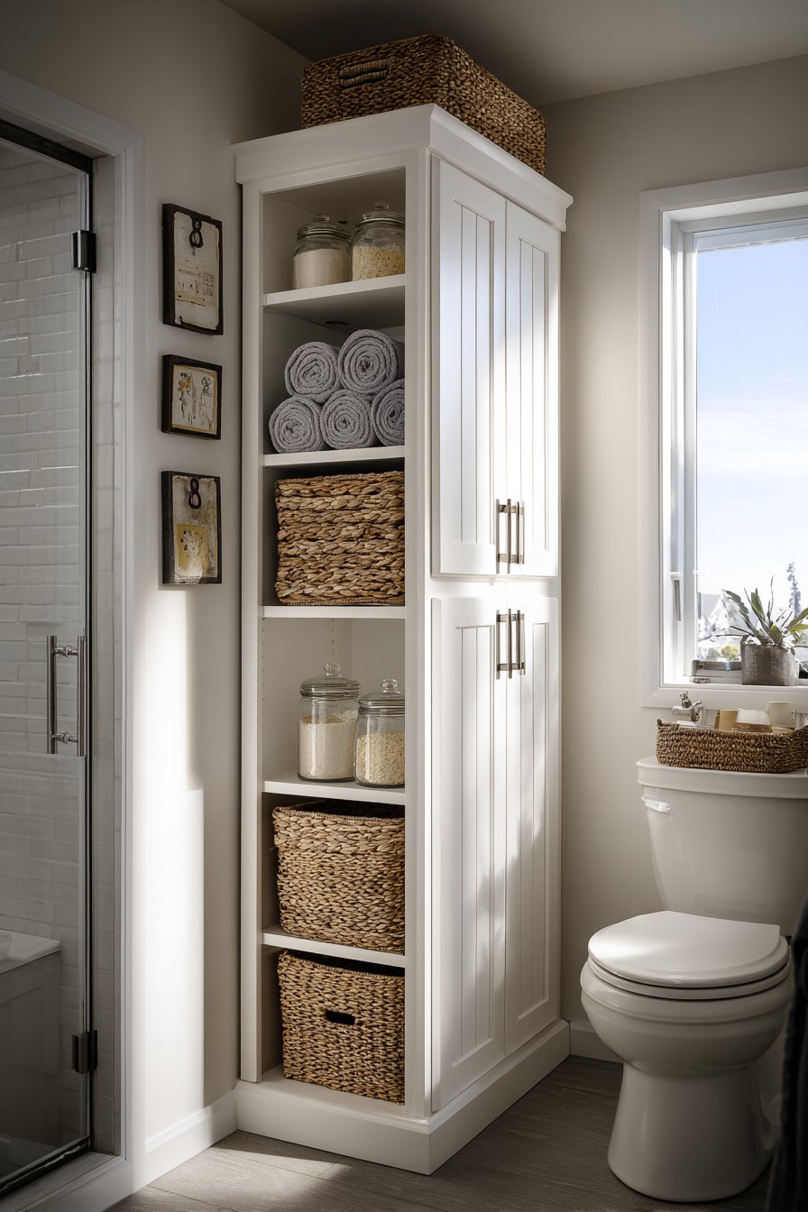 Floor-to-Ceiling Vertical Cabinet Storage