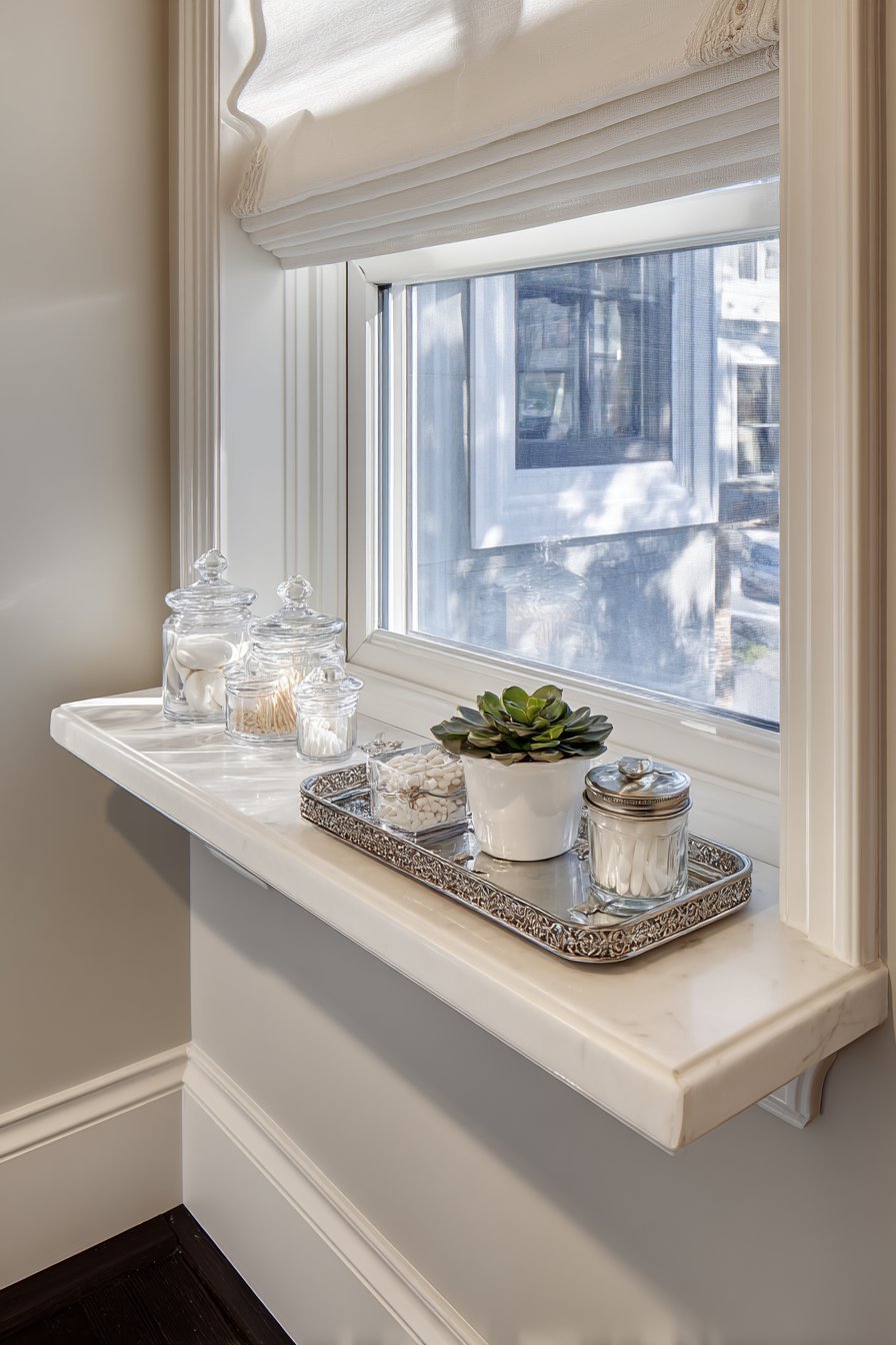 Extended Window Sill Storage