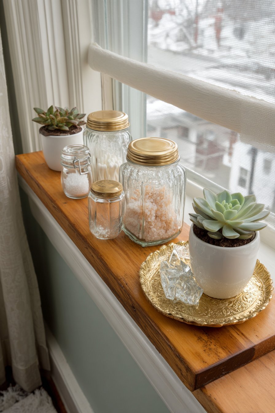 Extended Window Sill Storage