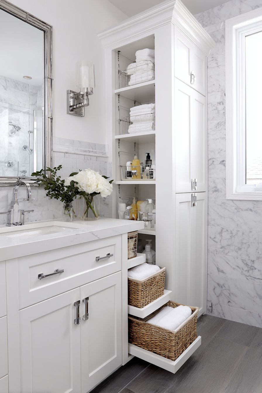 Slim Pull-Out Storage Tower
