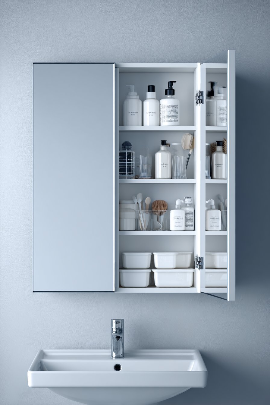 Full-Width Mirror Cabinet
