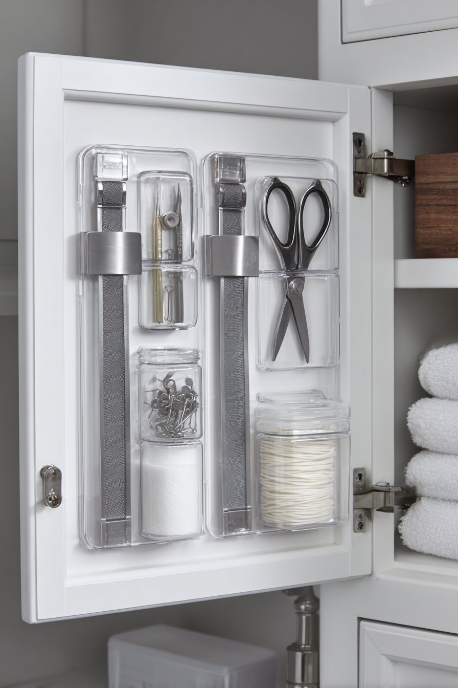 Magnetic Cabinet Door Organization