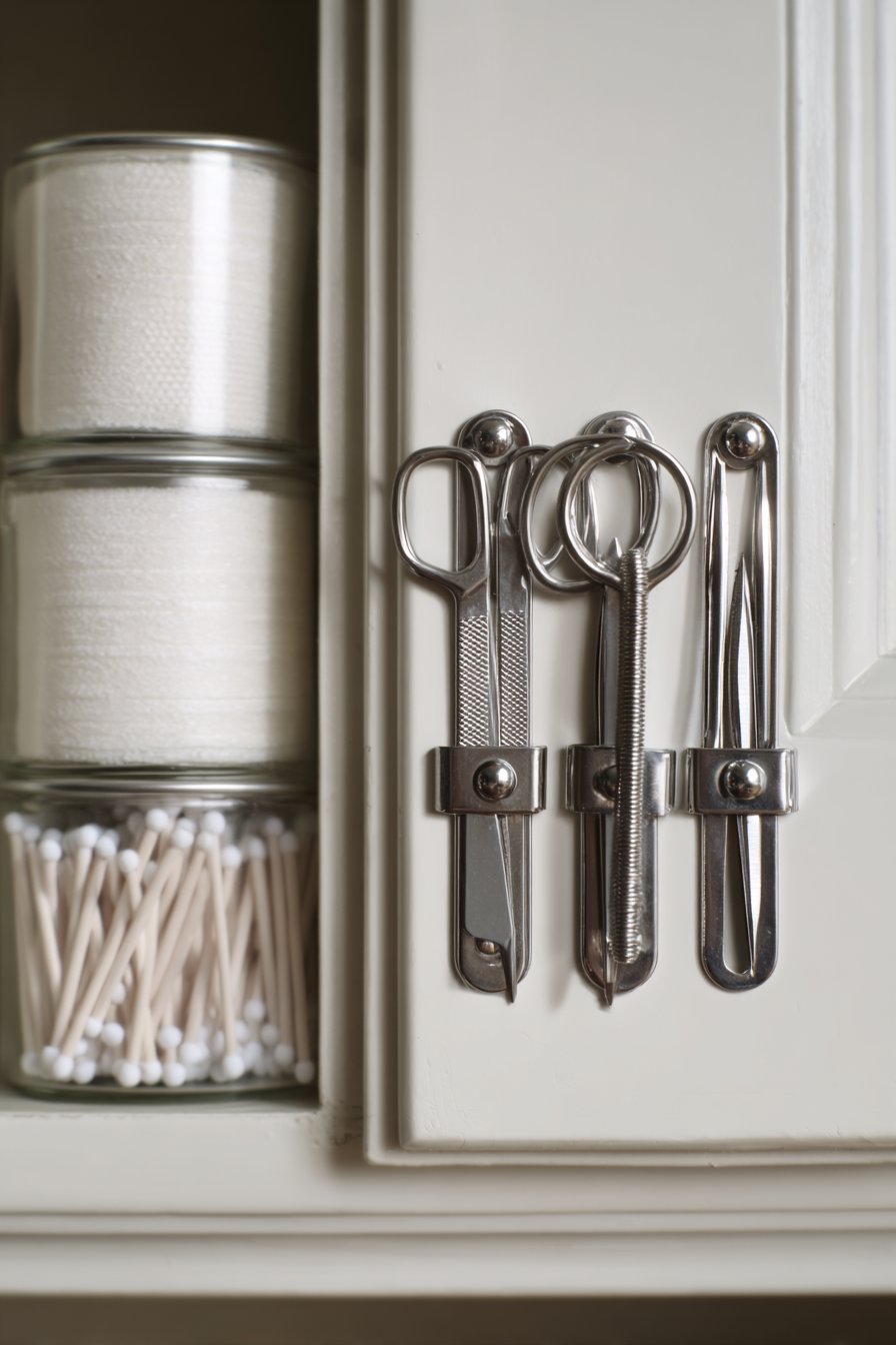 Magnetic Cabinet Door Organization