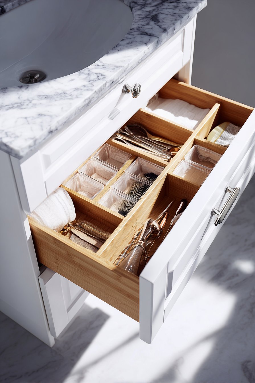 Under-Sink Pull-Out Drawer Organization