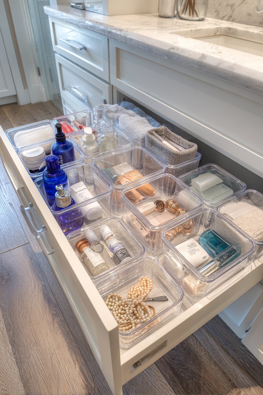 Clear Acrylic Drawer Organizers