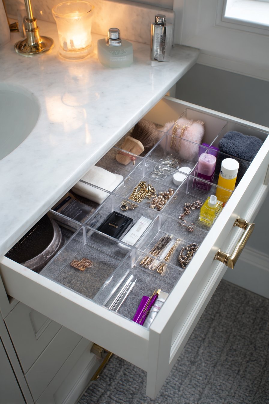 Clear Acrylic Drawer Organizers