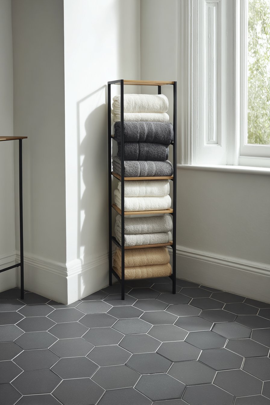 Freestanding Towel Ladder Rack