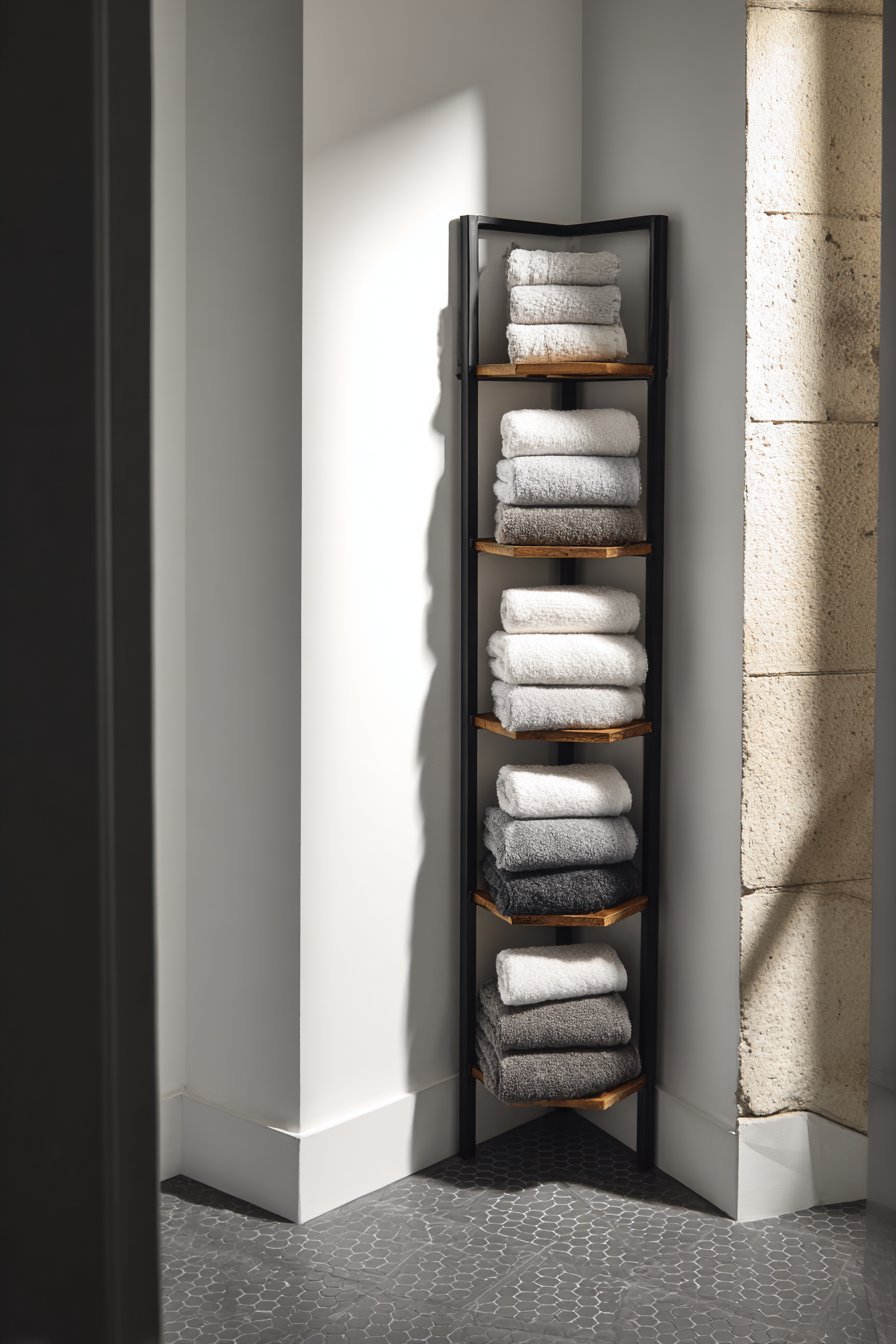 Freestanding Towel Ladder Rack