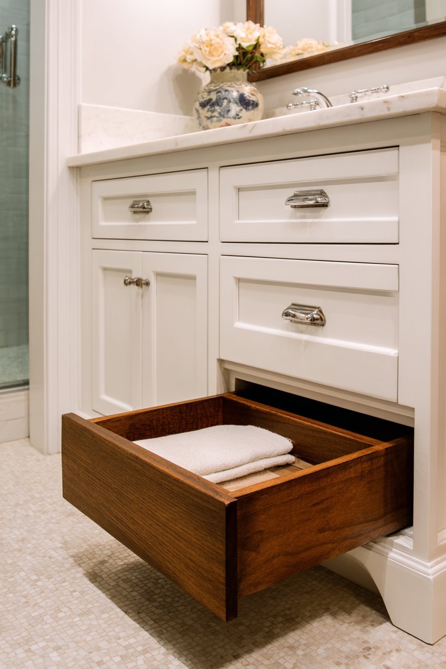 Hidden Pull-Out Step Stool