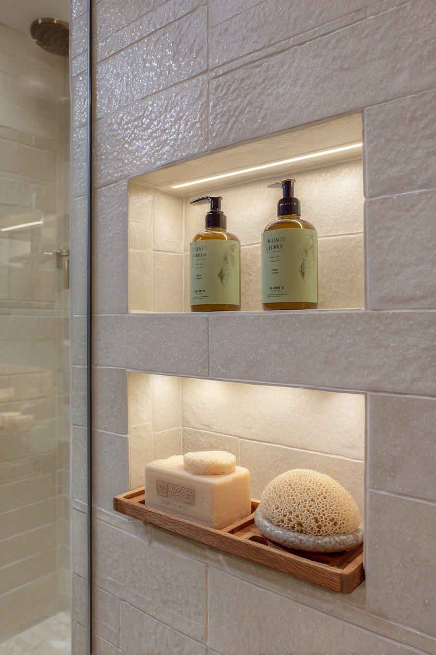 Recessed Shower Niche Storage