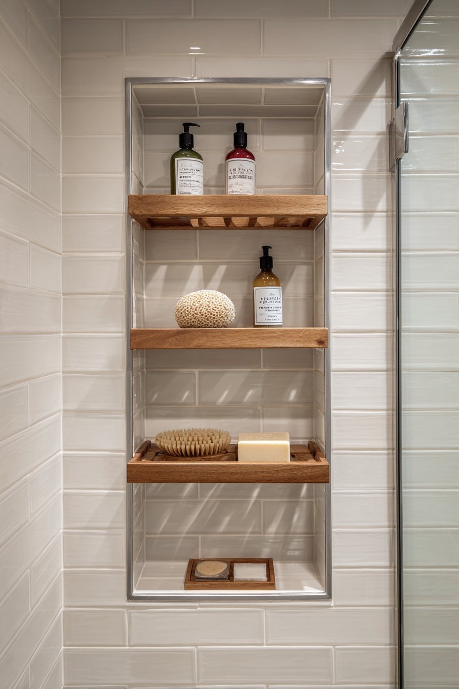 Recessed Shower Niche Storage