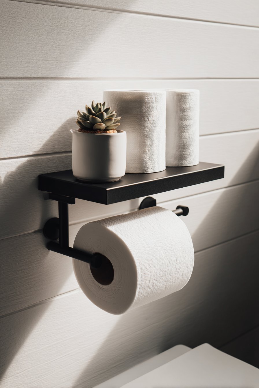 Multi-Functional Toilet Paper Holder