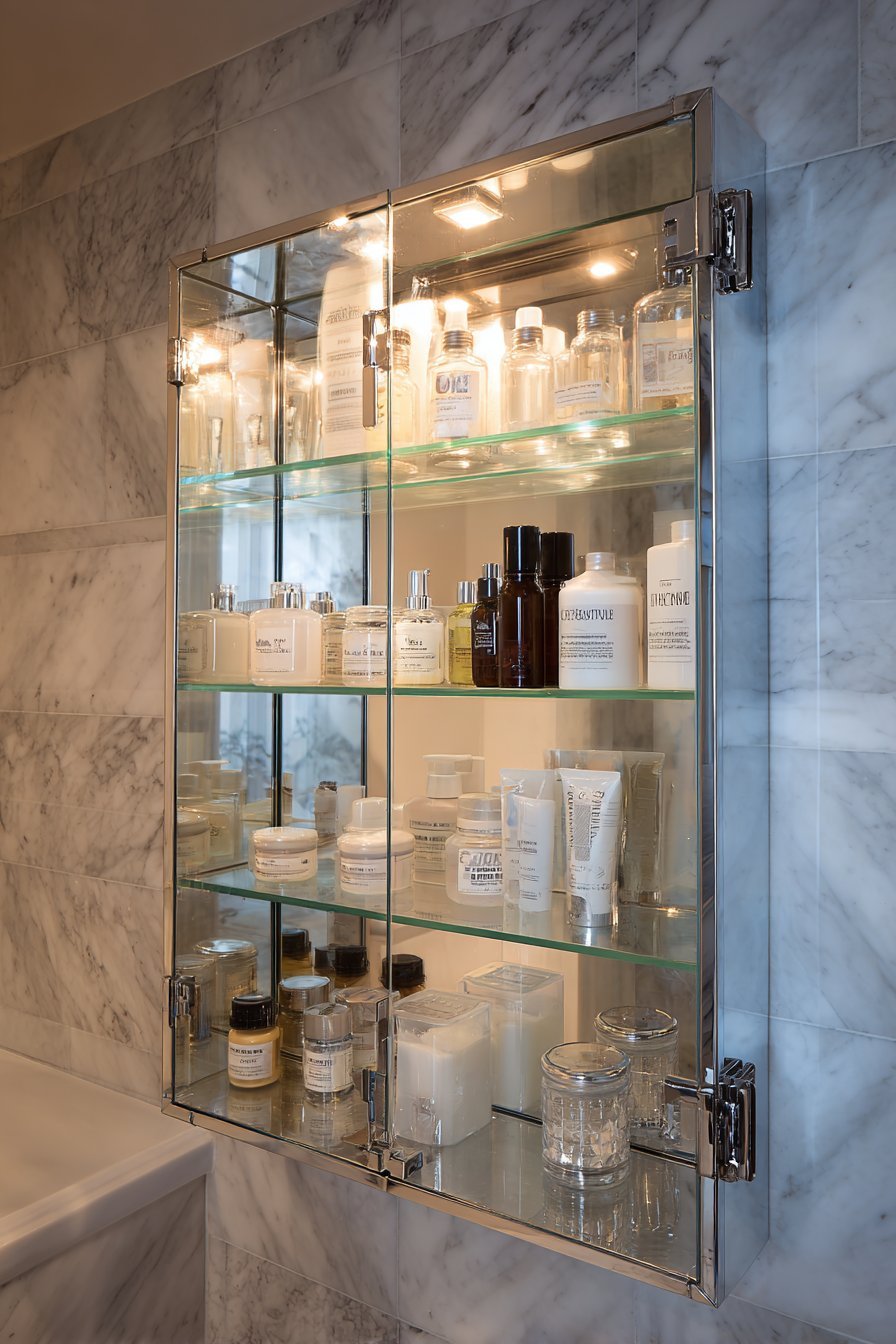 Illuminated Recessed Medicine Cabinet