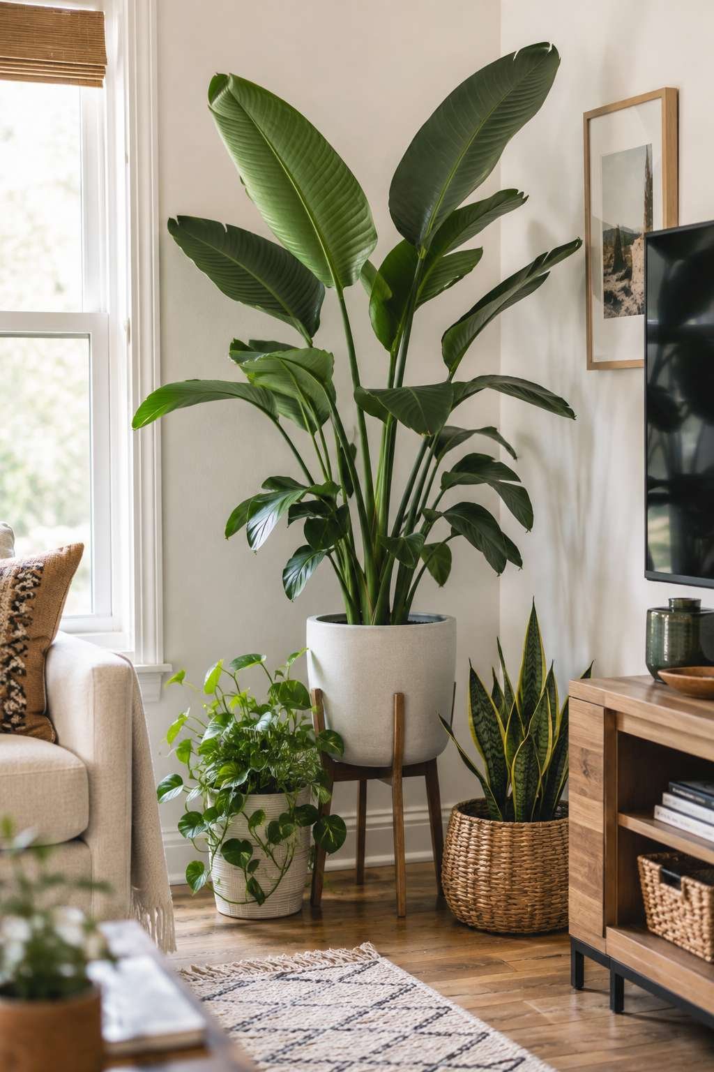 Add a Statement Floor Plant