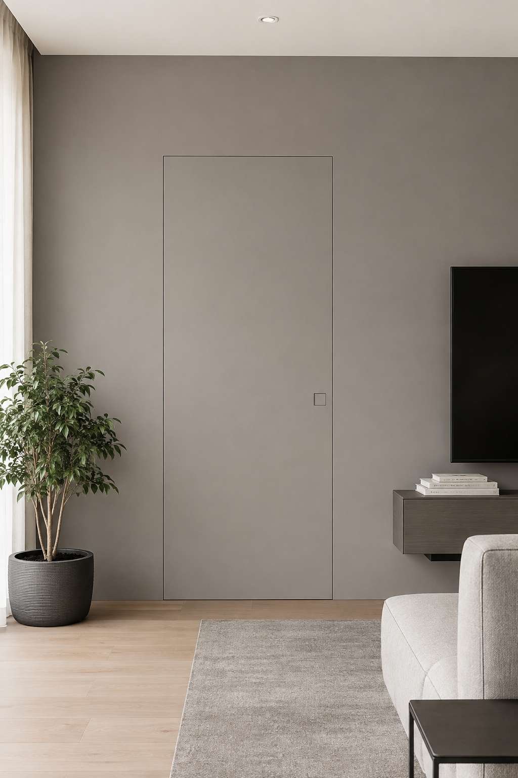 Paint the Door to Match the Wall