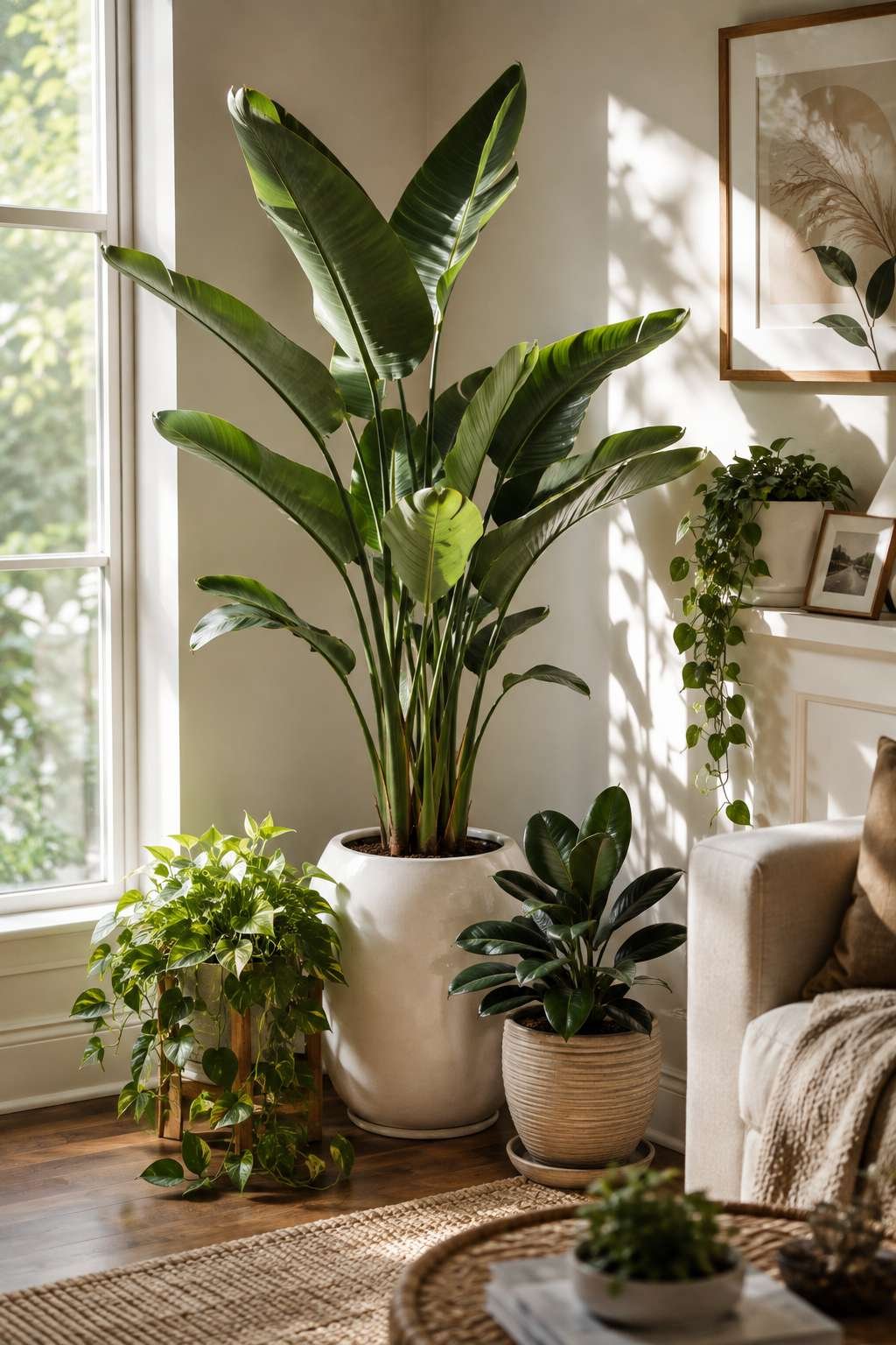 Add a Statement Floor Plant