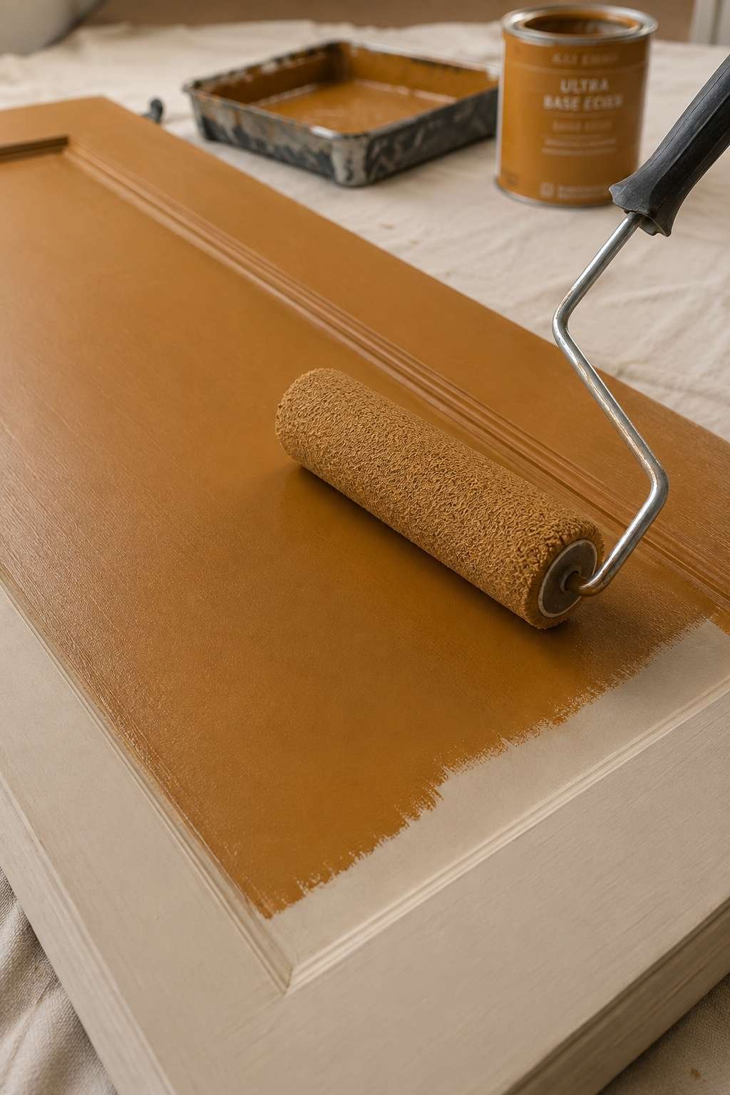 Apply a Base Coat in a Wood Tone
