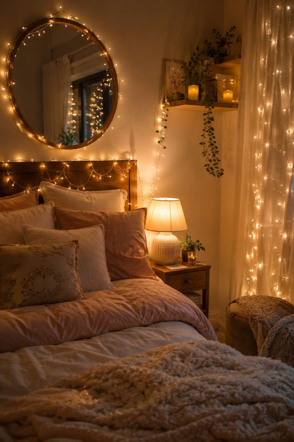 Hang Fairy Lights and Soft Lighting