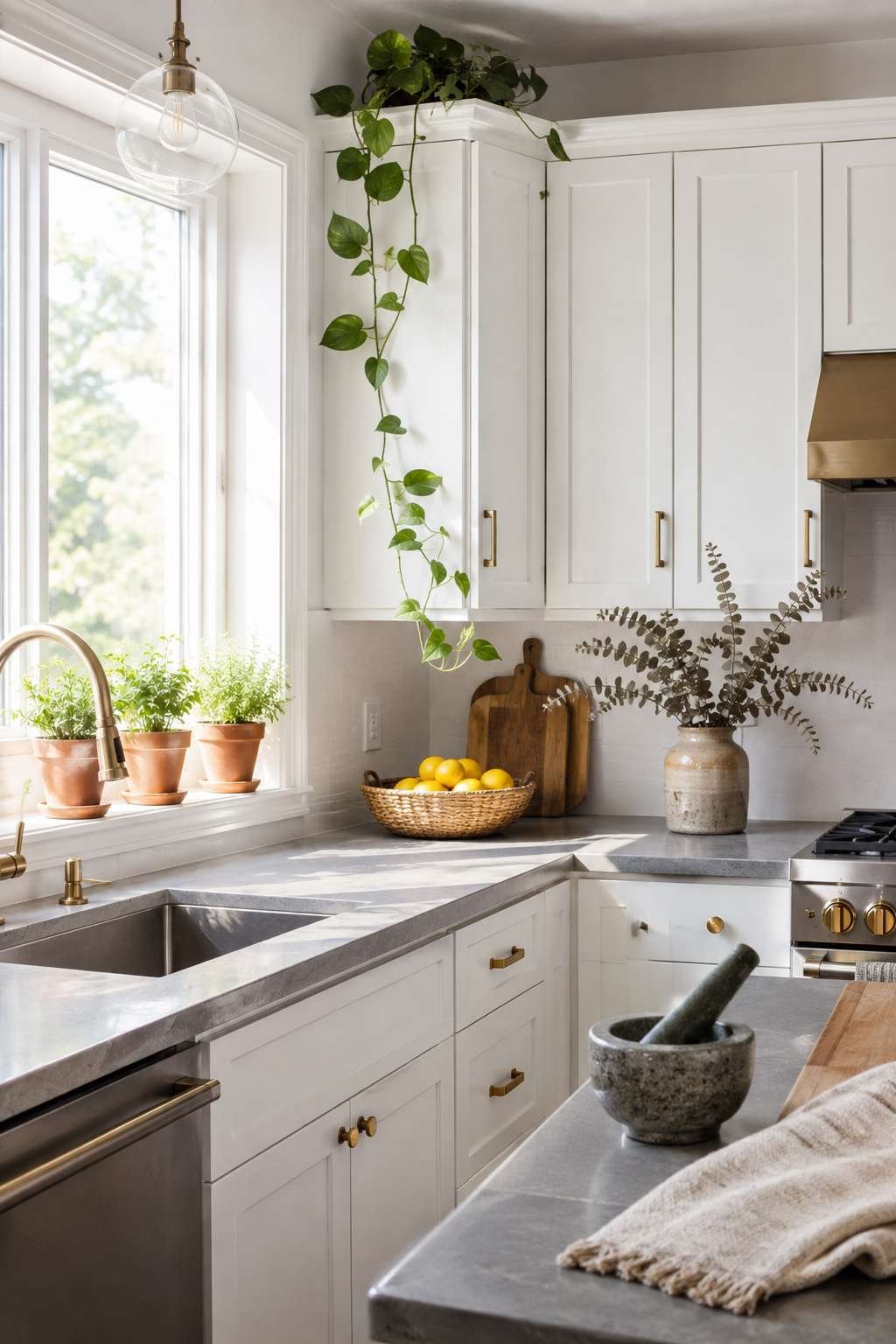 Bring in Greenery and Natural Touches