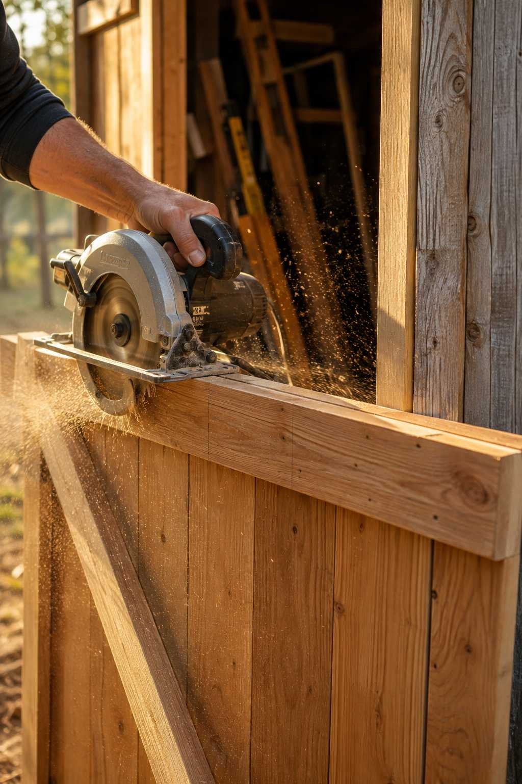 4. Cut and Trim the Door to Fit