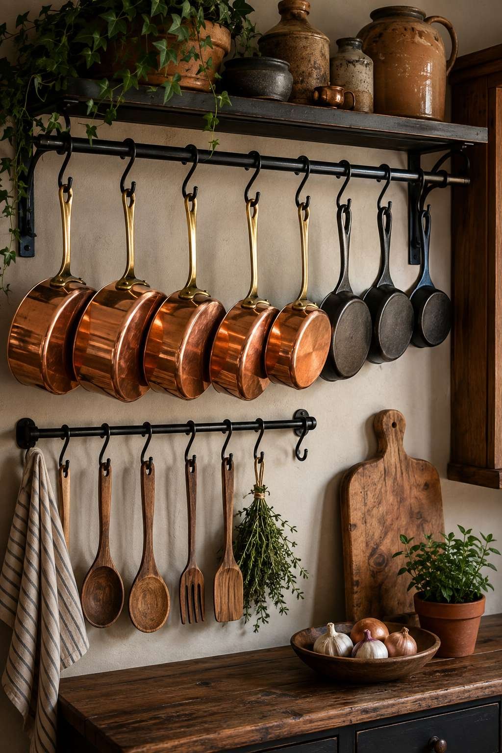 Hanging Utensils and Cookware
