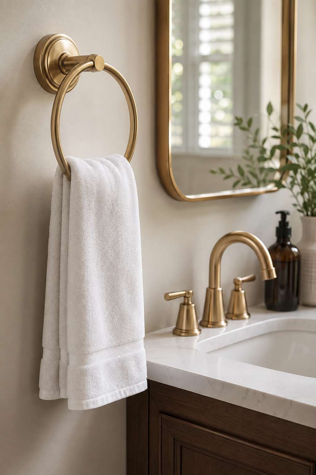 Use Decorative Towel Rings and Hooks