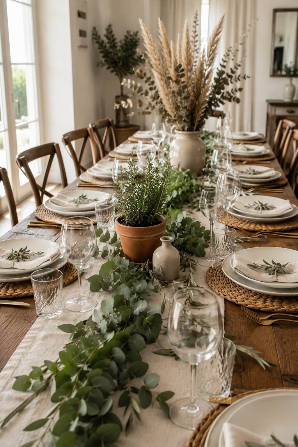 Use Fresh or Dried Greenery