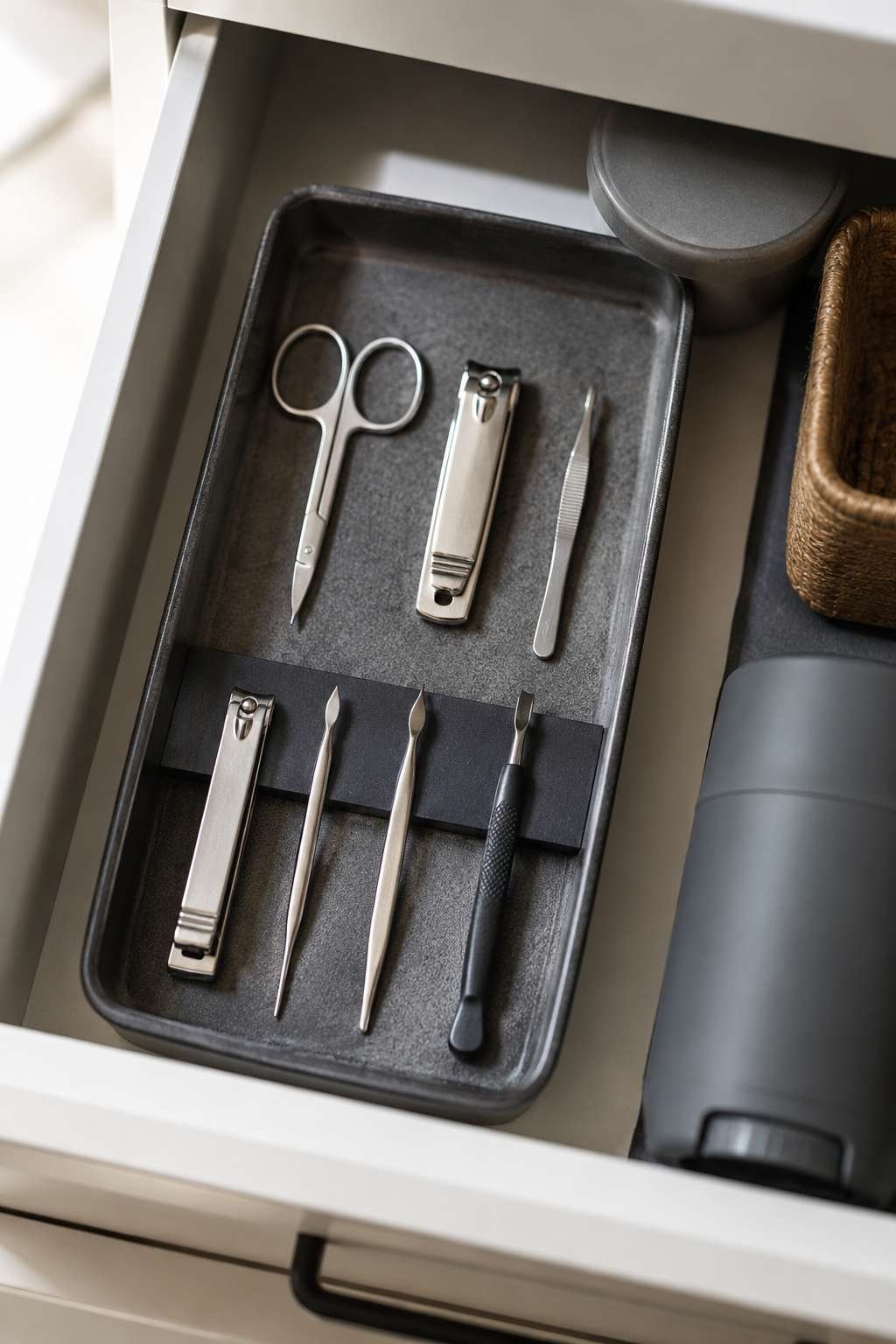 Create a Designated Space for Grooming Tools