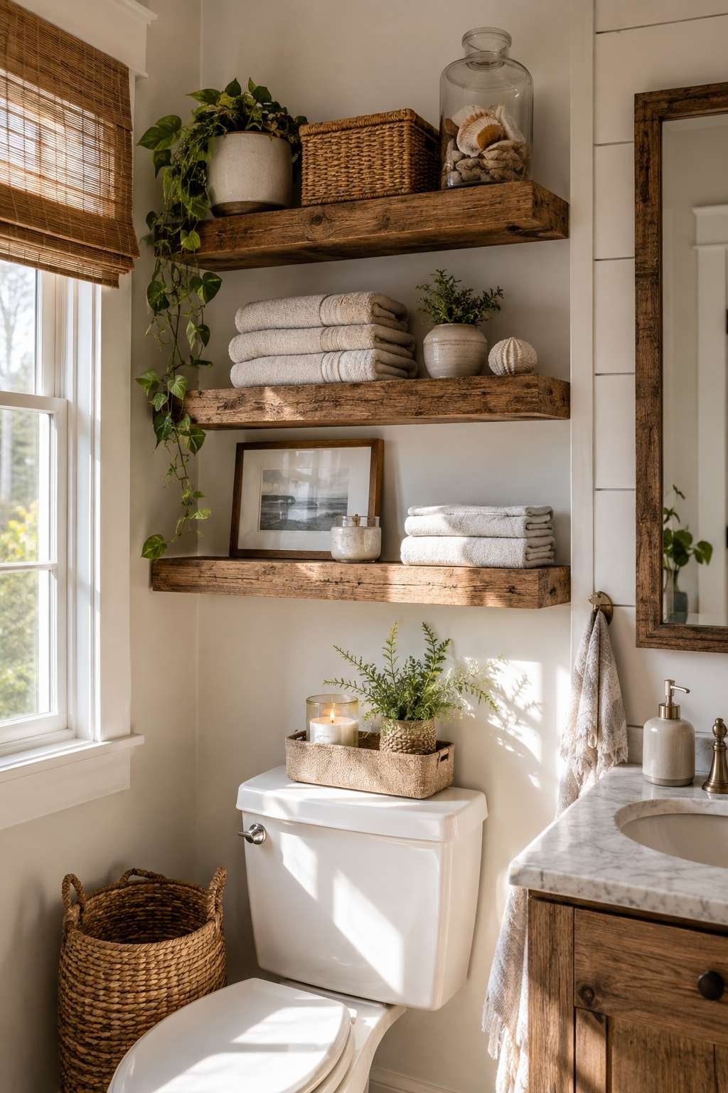 Install Open Wire or Wood Shelving