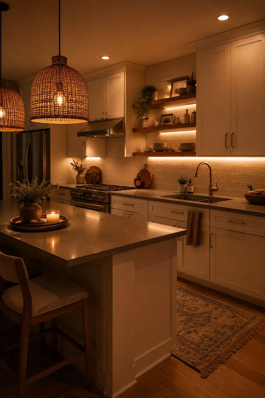 Use Warm Lighting Throughout the Space