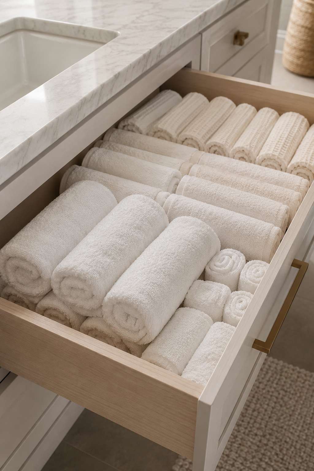 Keep a Drawer for Towels and Washcloths