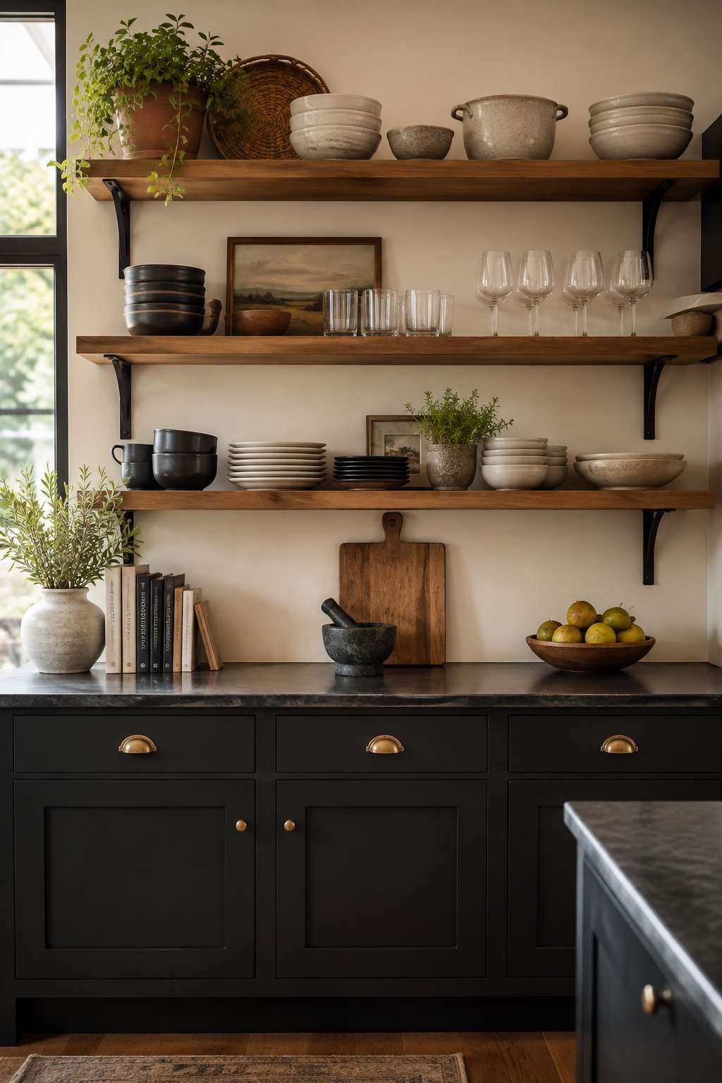 Add Open Shelving Accents