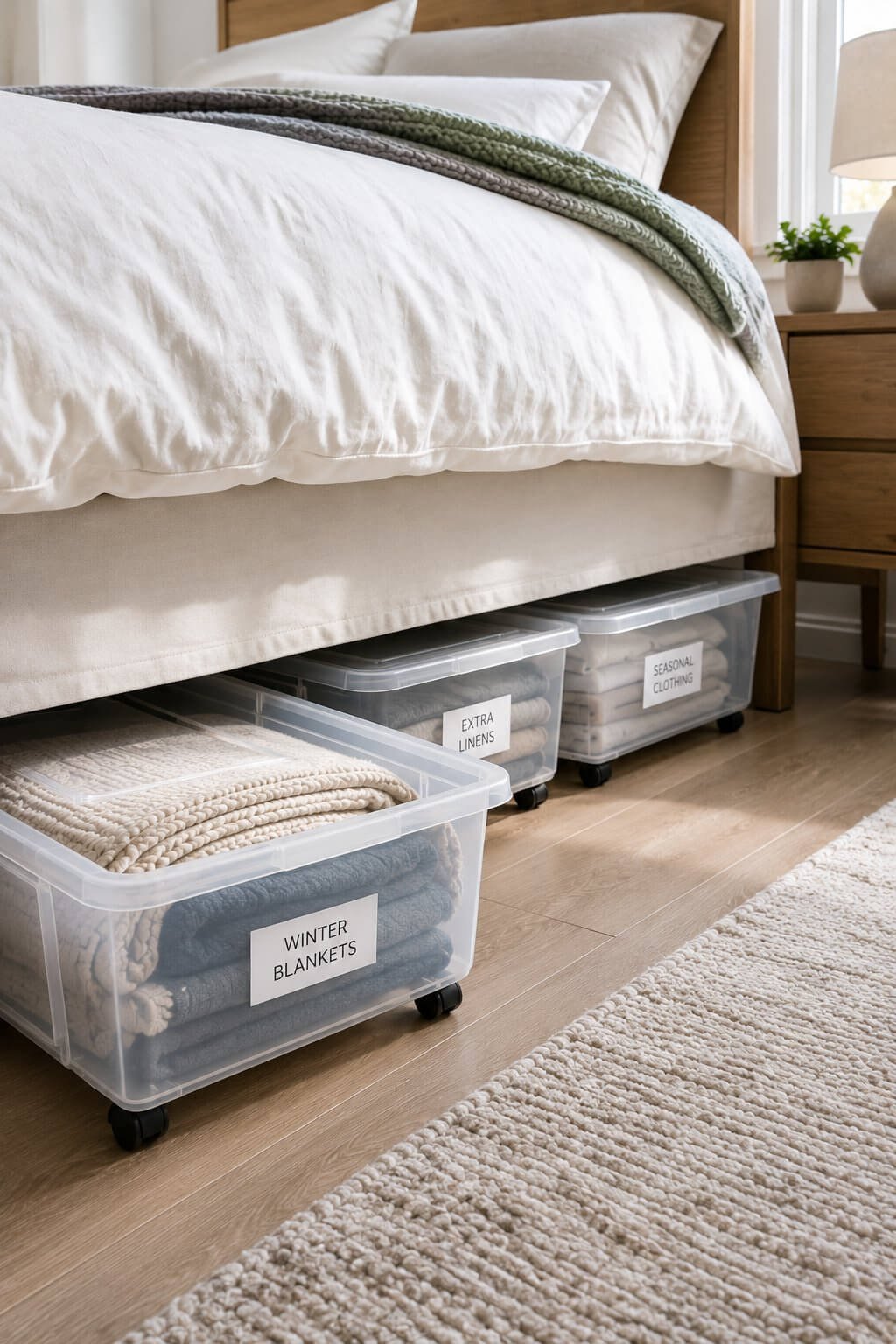 Store Items Under the Bed Smartly