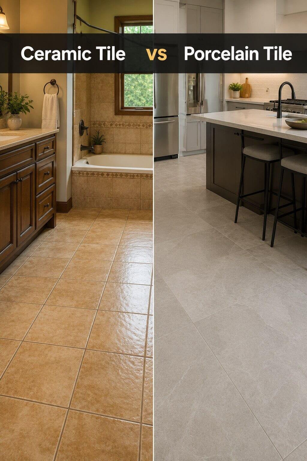 Ceramic Tile vs Porcelain Tile