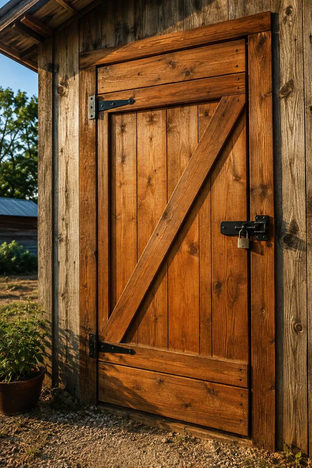 How to build a shed door