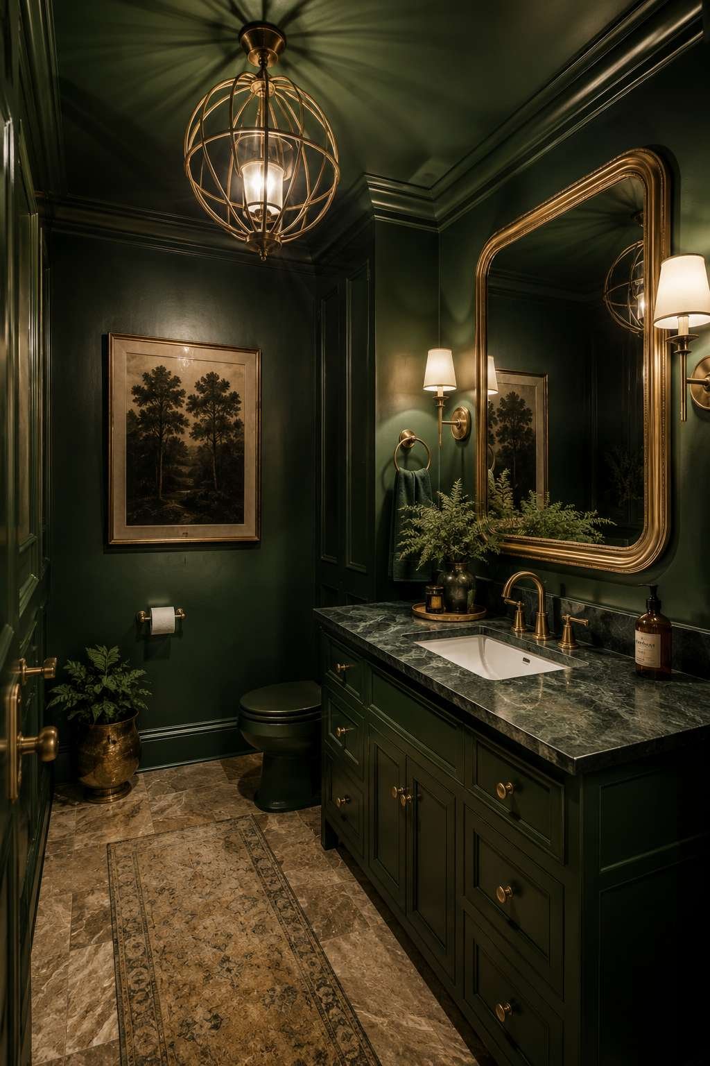 How to Color Drench a Bathroom