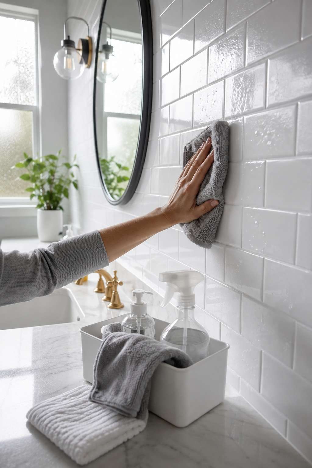 How to Clean Bathroom Walls