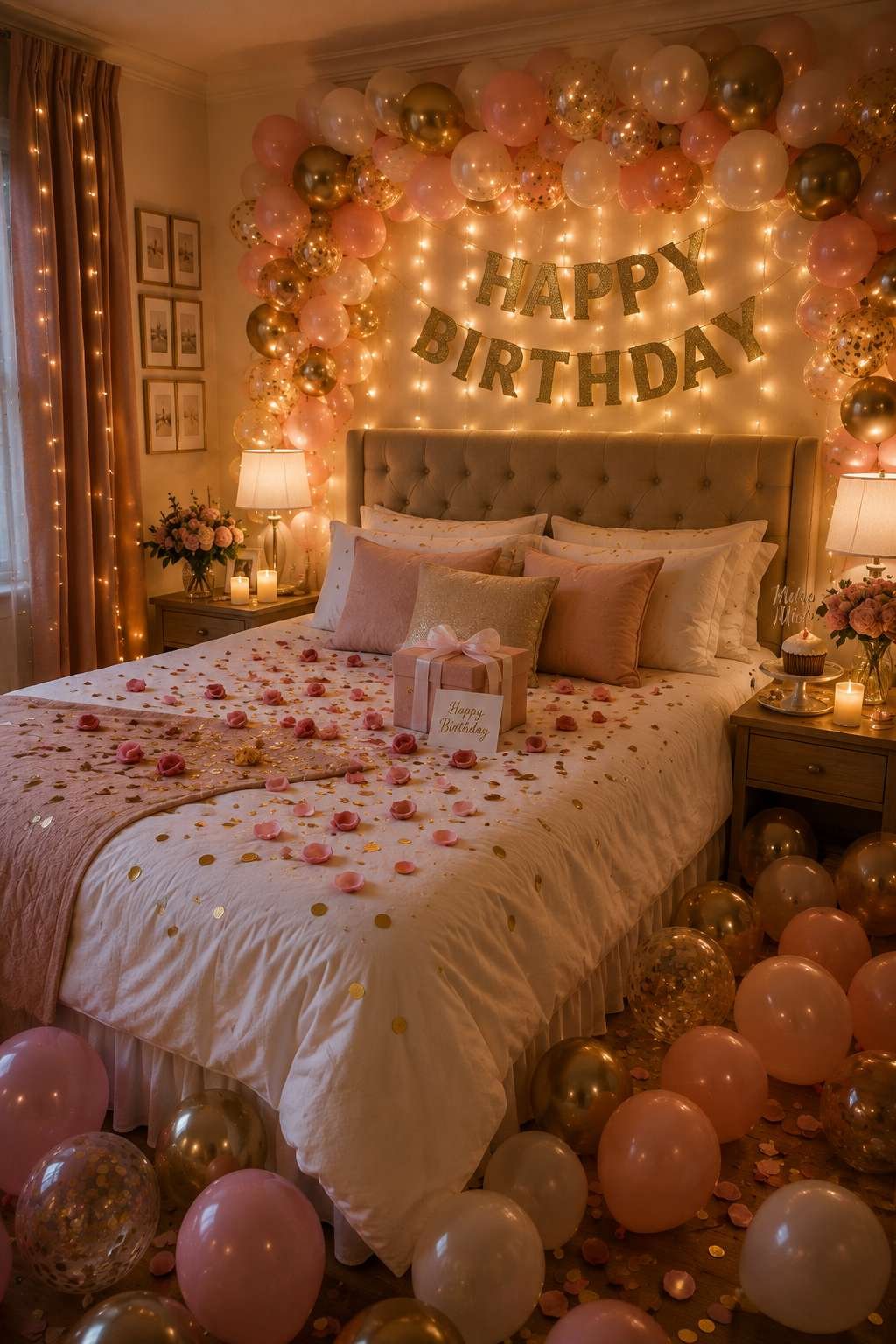 How to decorate a bedroom for birthday