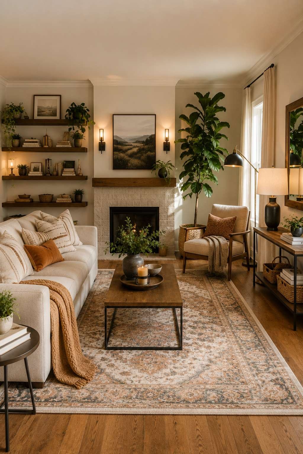 How to fill empty space in living room