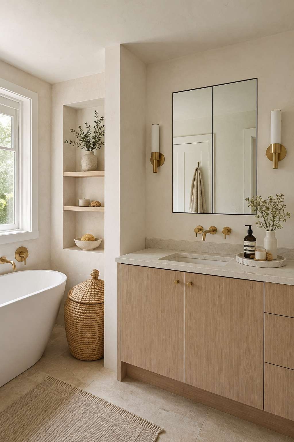 How to hide bathroom clutter