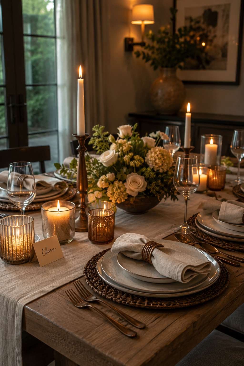 How to stage a dining room table