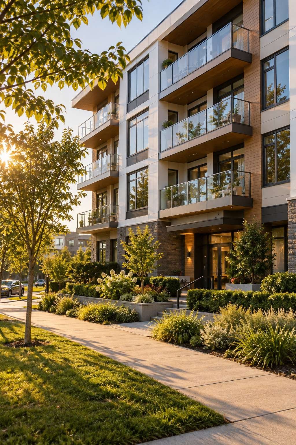Modern apartment building exterior illustrating factors behind rent pricing