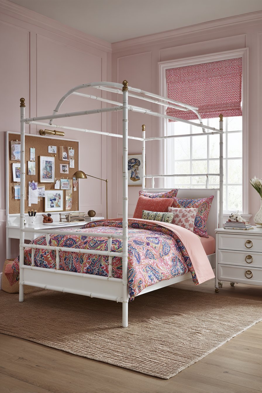 Blush Pink Teen Bedroom